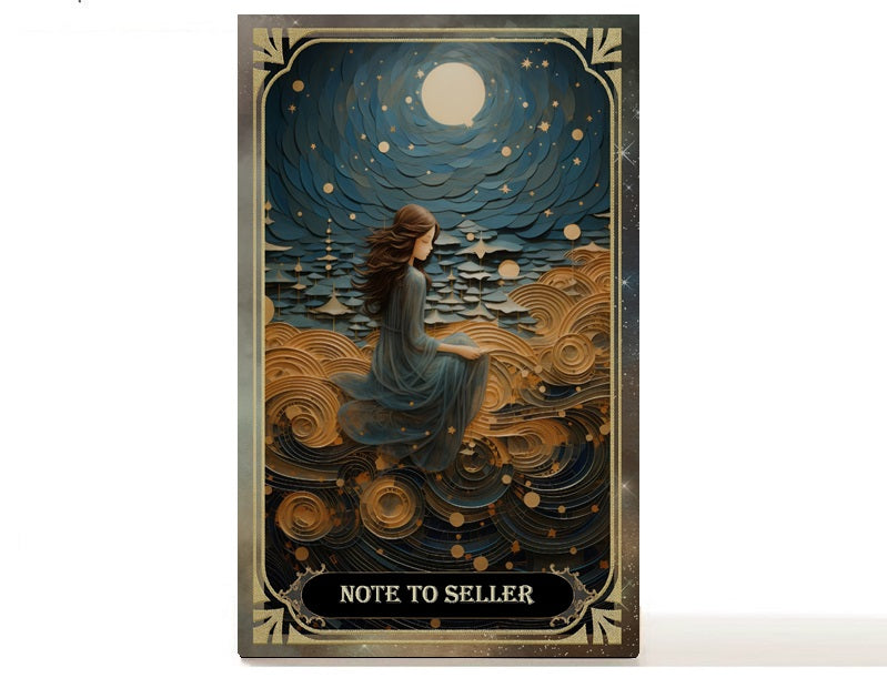 Daughter of the Moon Goddess magnetic personalized makeup palette for single eyeshadow pans. Tianna