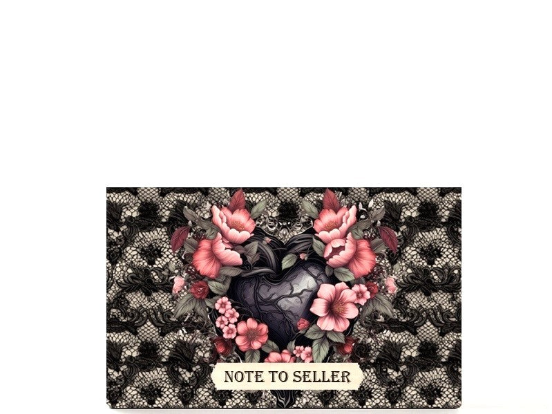 Gothic heart limited empty makeup palette for depot makeup pans, gift for her. Love Hurts