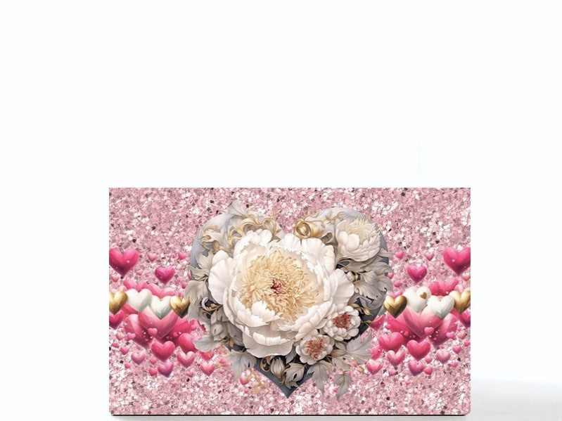 Valentine heart empty makeup palette for depot makeup pans, gift for her. Be Mine