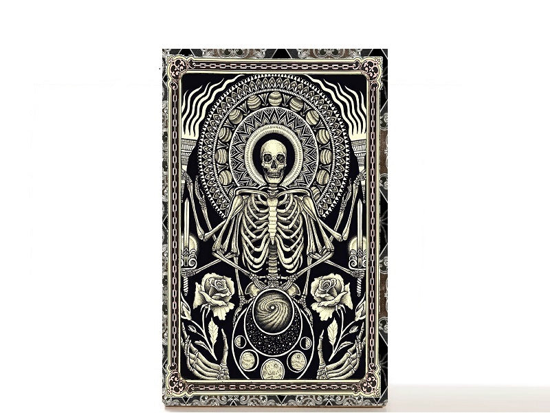 Magic gothic skull makeup palette for single eyeshadow pans, gifts for her. Occult