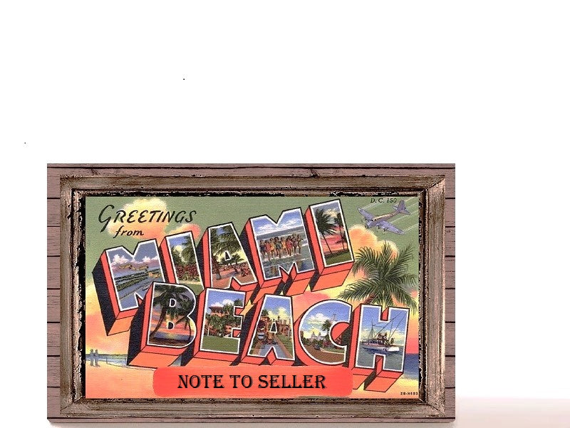Miami empty makeup palette for depot makeup pans, gift for her. Postcard