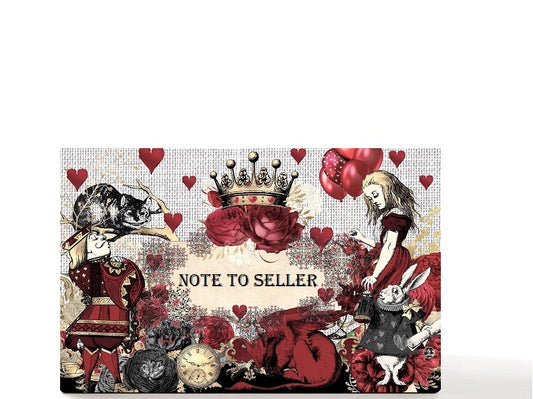Alice in Wonderland fantasy custom magnetic empty makeup palette gift for her - Red Pill
