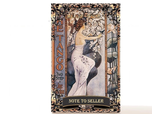 Art Nouveau, custom magnetic empty makeup palette gift for her - Last Tango in Paris
