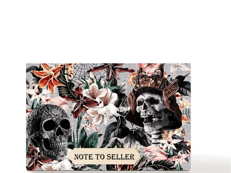 Gothic skull empty makeup palette for depot makeup pans. Sinister