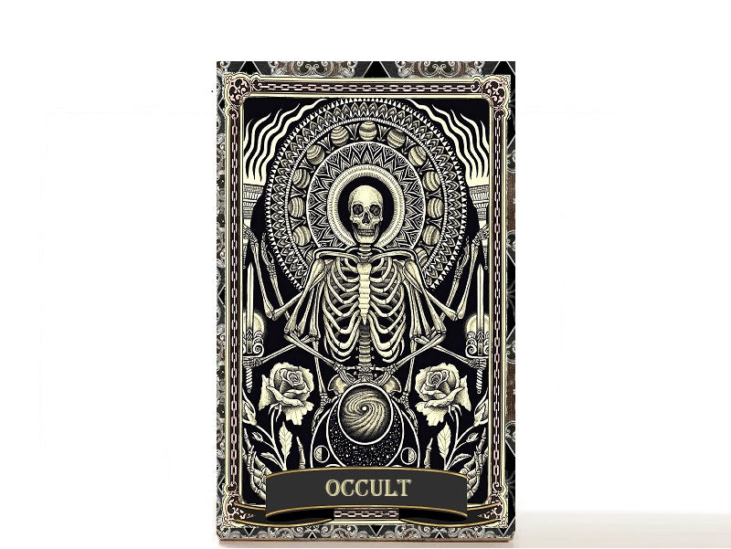 Magic gothic skull makeup palette for single eyeshadow pans, gifts for her. Occult