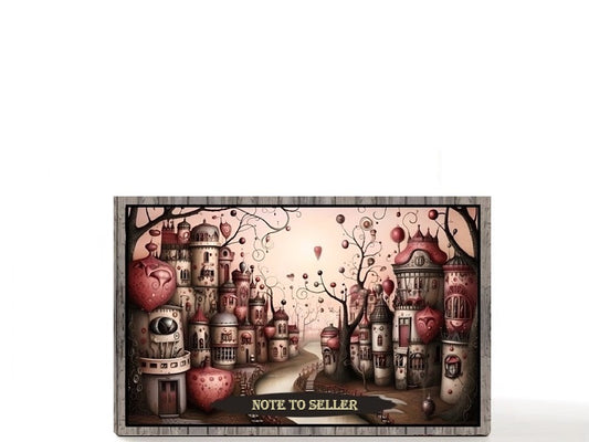Anime heart magnetic makeup box for organizing single eyeshadow pans. Gifts for her, Be My Valentine.