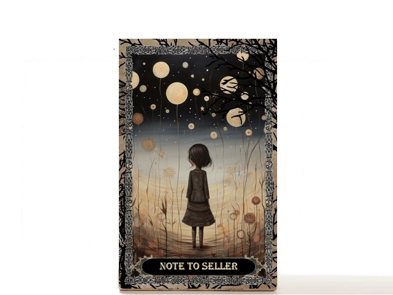 Fantasy Moon Child empty palette for depot makeup singles, gift for her. Nioma