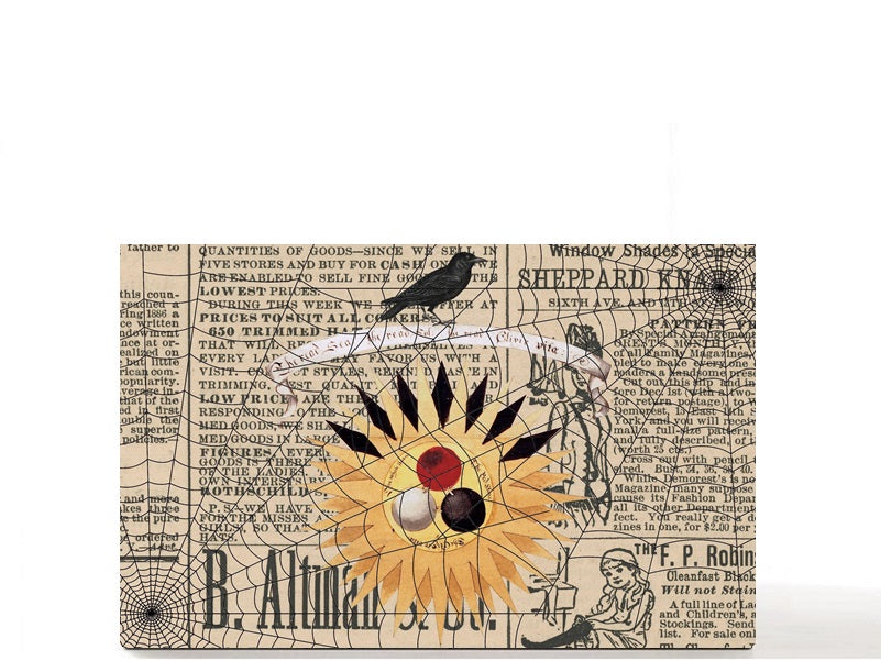 Tarot gothic Halloween magnetic personalized makeup palette for single eyeshadow pans. Fortune Teller