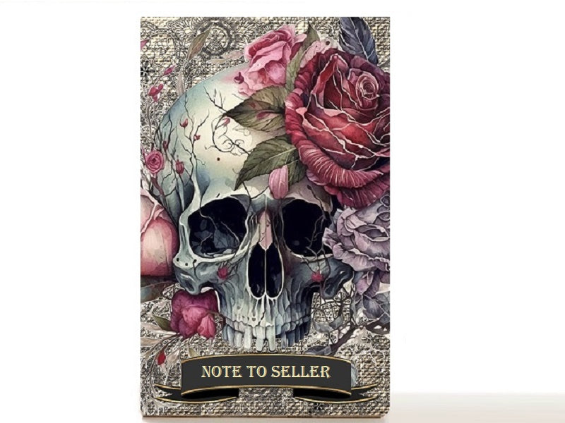 Halloween skull magnetic personalized makeup palette for single eyeshadow pans, Nightwalker