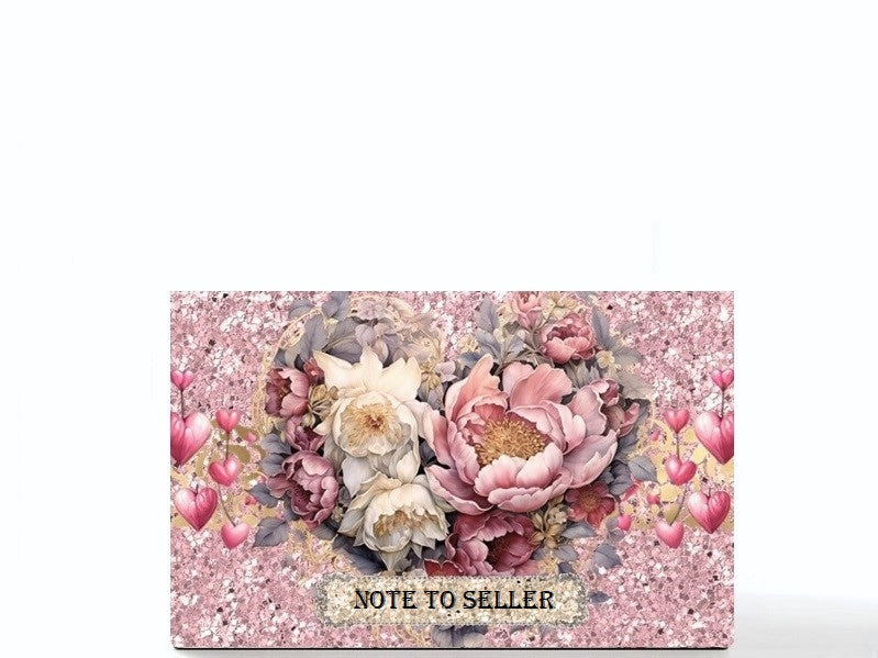 Valentine heart empty makeup palette for depot makeup pans, gift for her. Be Mine