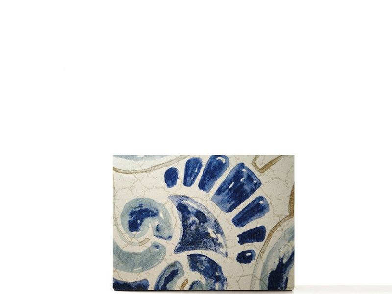 Travel makeup palette for organized makeup collection, gifs for her. Blue italian tile