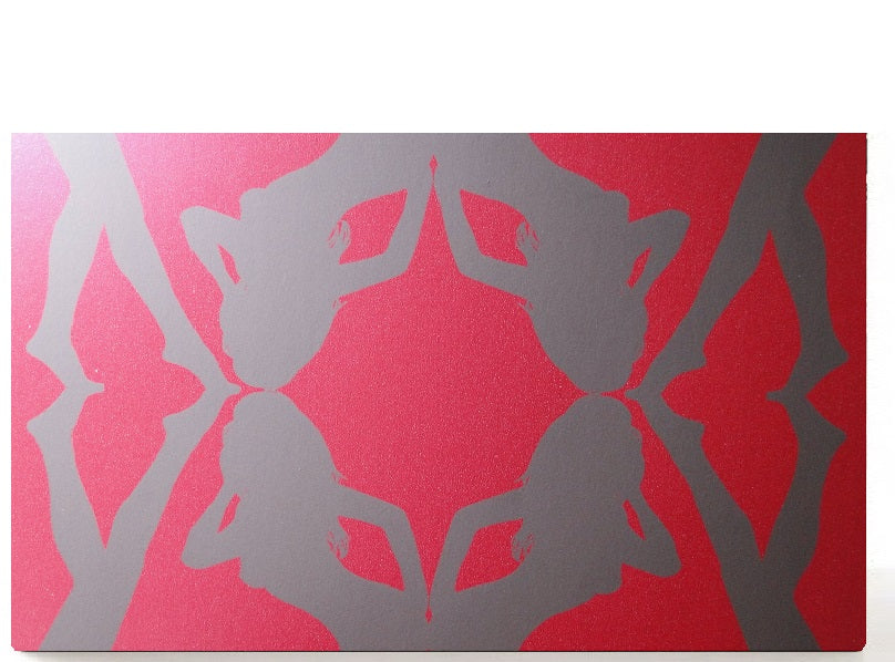 Luxe large double sided magnetic makeup palette for makeup pans collection. Fuchsia Bond
