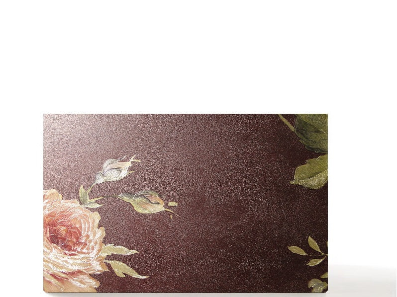 Organizer magnetic empty makeup palette for single pans, gifts for her. Purple flowers