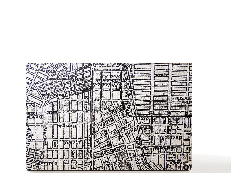 empty makeup palette for single eyeshadow pans, gifts for her - Vintage Street Map