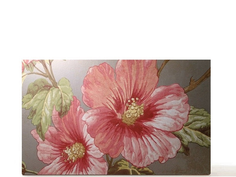Luxe large double sided magnetic makeup palette for makeup pans collection. Red trumpet flower