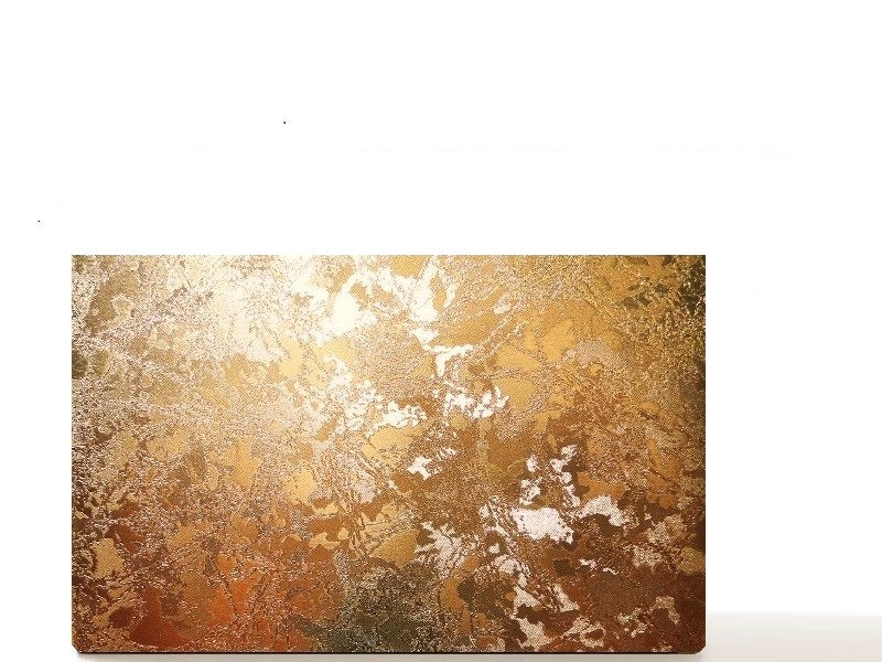 Magnetic shimmery gold empty makeup palette for single pans, gifts for her. Gold Flakes