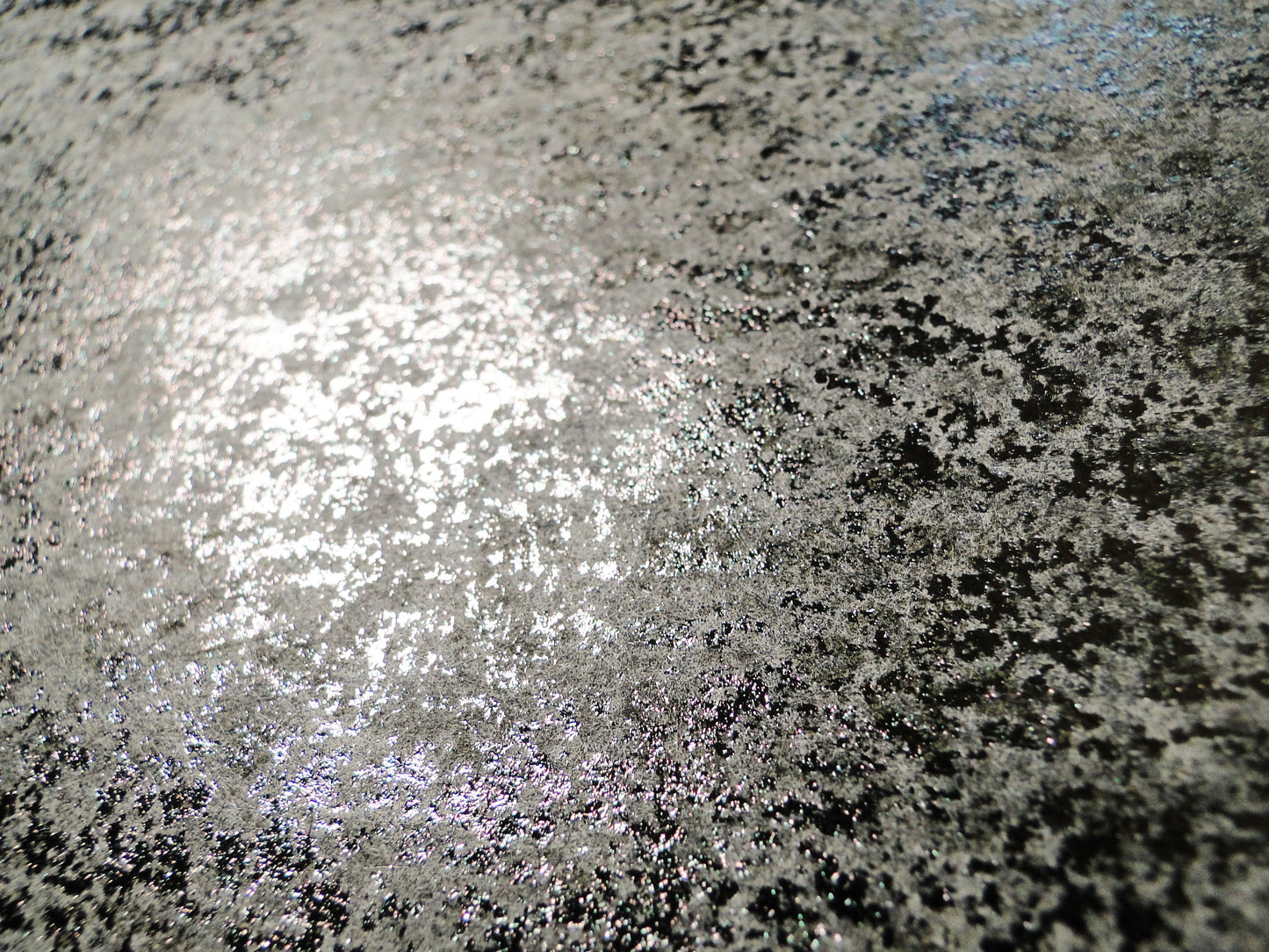 Luxe large double sided magnetic makeup palette for makeup pans collection. Shimmer silver and grey.