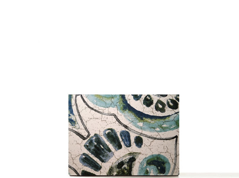 Mosaic Travel makeup palette for organized makeup collection, gifs for her. Green Italian tile