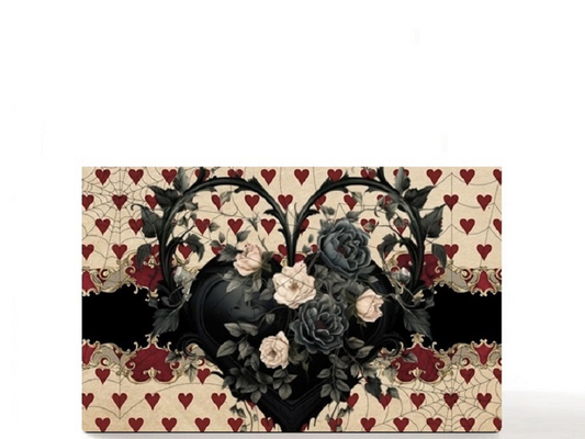 Gothic Halloween heart custom magnetic empty makeup palette gift for her - Love Spell