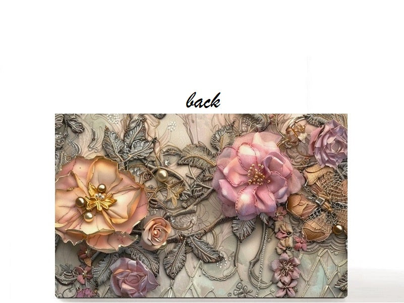 Bouquet empty makeup palette for depot single eyeshadows, gift for her. Silk Flowers