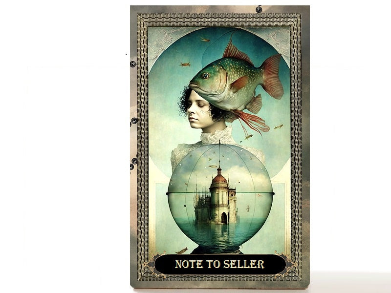 Magnetic Personalized makeup palette horoscopes, Zodiac Surrealism. Pisces I