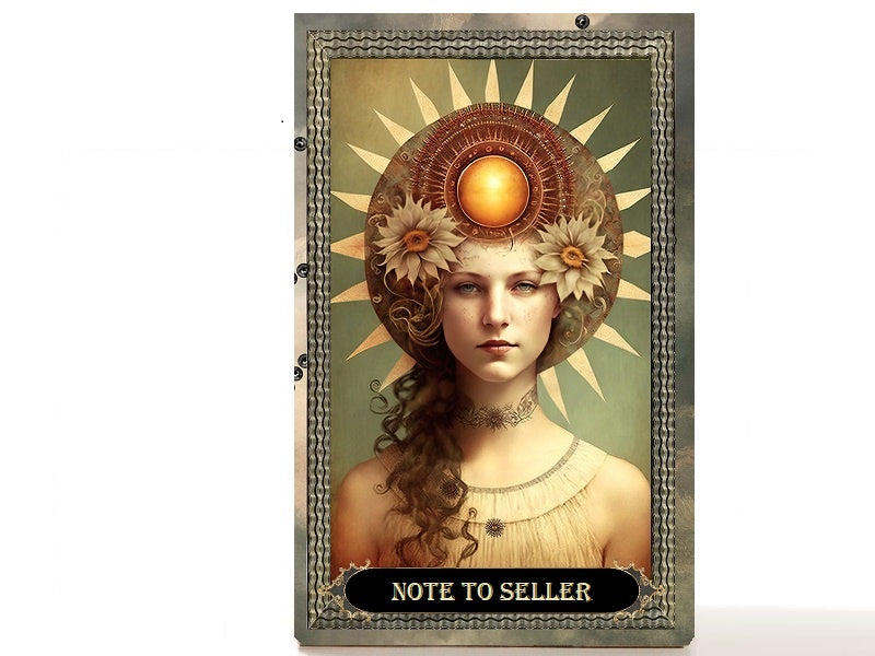 Magnetic Personalized makeup palette horoscopes, Zodiac Surrealism. Sun I