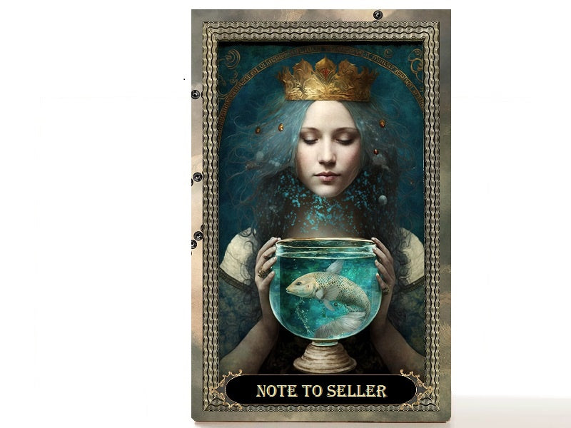 Magnetic Personalized makeup palette horoscopes, Zodiac Surrealism. Aquarius I