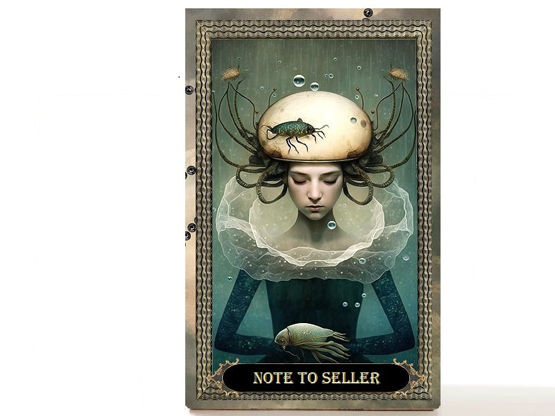 Magnetic Personalized makeup palette horoscopes, Zodiac Surrealism. Cancer I