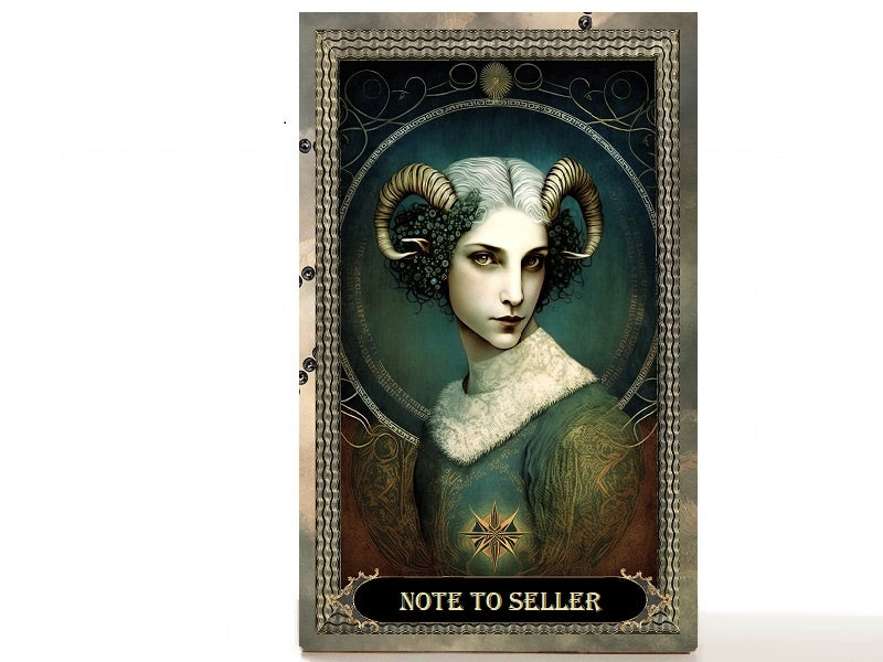 Magnetic Personalized makeup palette horoscopes, Zodiac Surrealism. Aries I