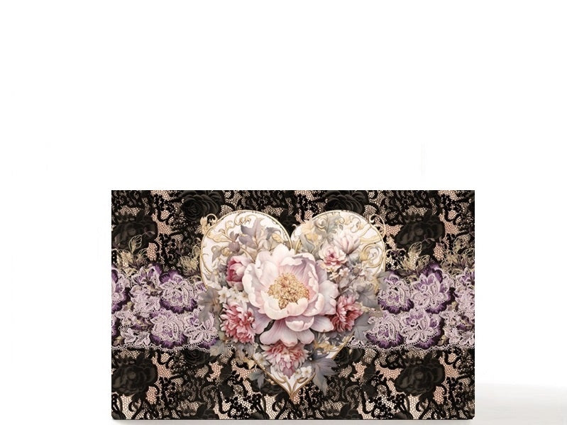 Bouquet empty makeup palette for depot single eyeshadows, gift for her. Be Mine