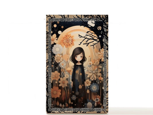 Fantasy Moon Child empty palette for depot makeup singles, gift for her. Gwendoly