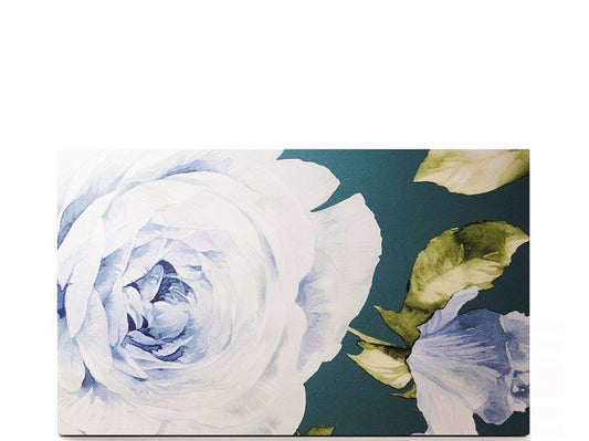 Luxe large double sided magnetic makeup palette for makeup pans collection, White Flower