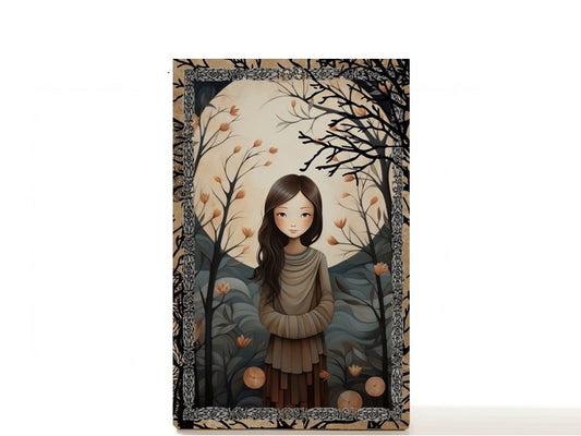 Fantasy Moon Child empty palette for depot makeup singles, gift for her. Luna