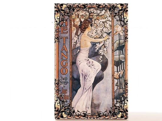 Art Nouveau, custom magnetic empty makeup palette gift for her - Last Tango in Paris