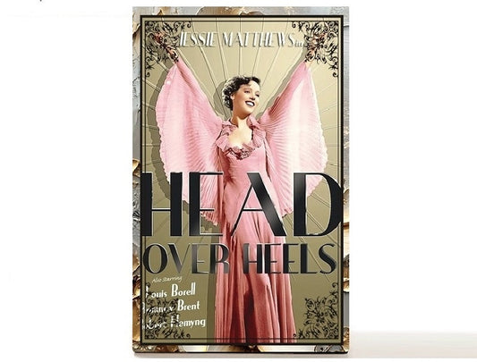 Movie Art Deco lady, magnetic makeup palette for single eyeshadows. Gifts for her, Head Over Heels