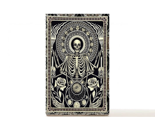 Magic gothic skull makeup palette for single eyeshadow pans, gifts for her. Occult