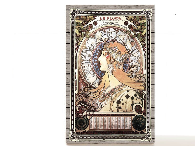 Art Nouveau, magnetic makeup palette for single eyeshadows. Gifts for her, La Plume