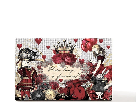 Alice in Wonderland fantasy custom magnetic empty makeup palette gift for her - Red Pill