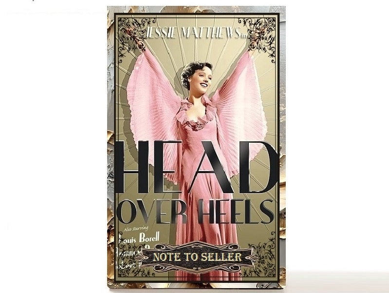 Movie Art Deco lady, magnetic makeup palette for single eyeshadows. Gifts for her, Head Over Heels