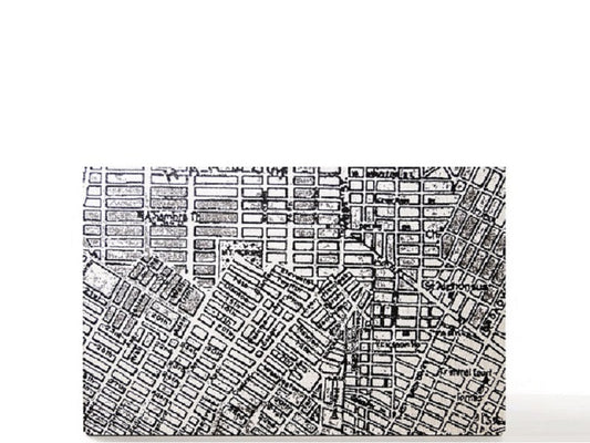 empty makeup palette for single eyeshadow pans, gifts for her - Vintage Street Map