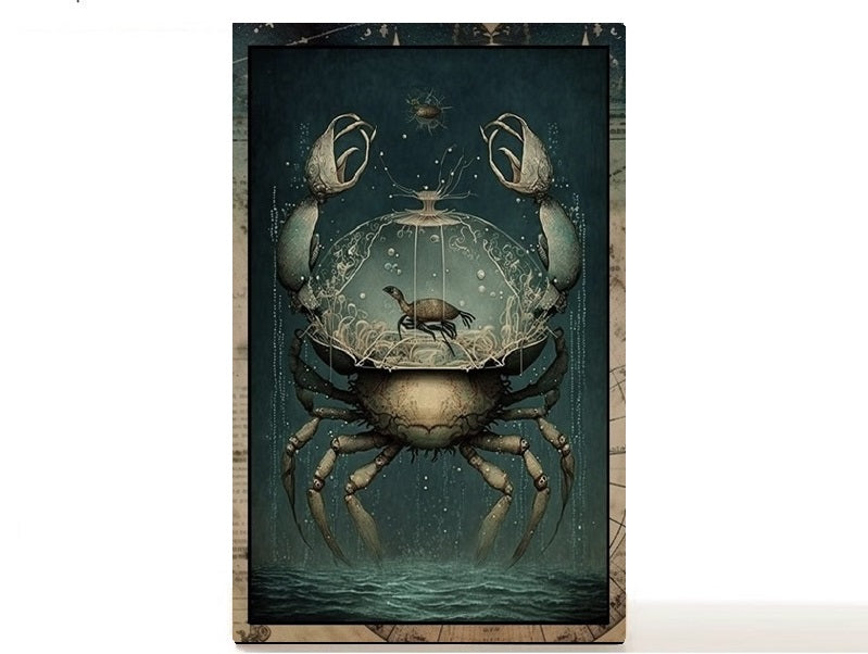 Magnetic Personalized makeup palette horoscopes, Zodiac Surrealism. Cancer II