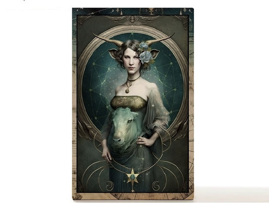 Magnetic Personalized makeup palette horoscopes, Zodiac Surrealism. Taurus II