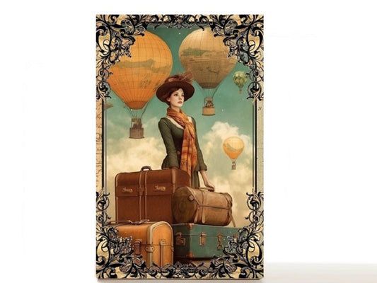 Hot air balloons magnetic personalized makeup palette for single eyeshadow pans. On the Road Again