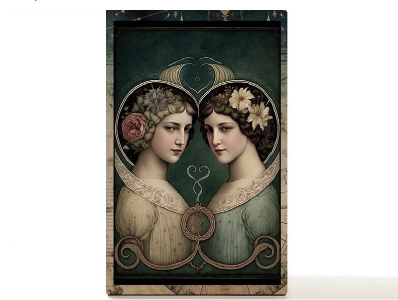 Magnetic Personalized makeup palette horoscopes, Zodiac Surrealism. Gemini II