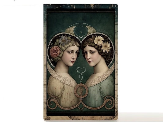 Magnetic Personalized makeup palette horoscopes, Zodiac Surrealism. Gemini II
