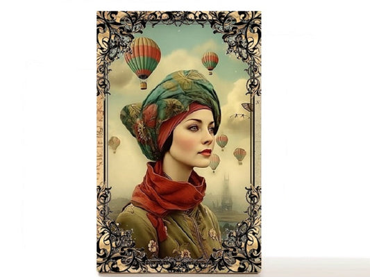 Hot air balloons magnetic personalized makeup palette for single eyeshadow pans. The Bucket List