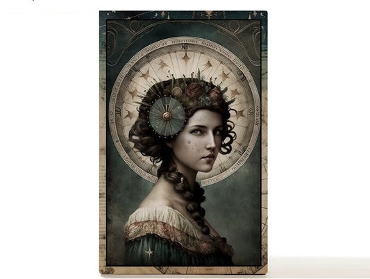 Magnetic Personalized makeup palette horoscopes, Zodiac Surrealism. Virgo II