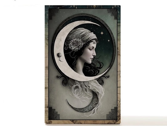 Magnetic Personalized makeup palette horoscopes, Zodiac Surrealism. Moon II