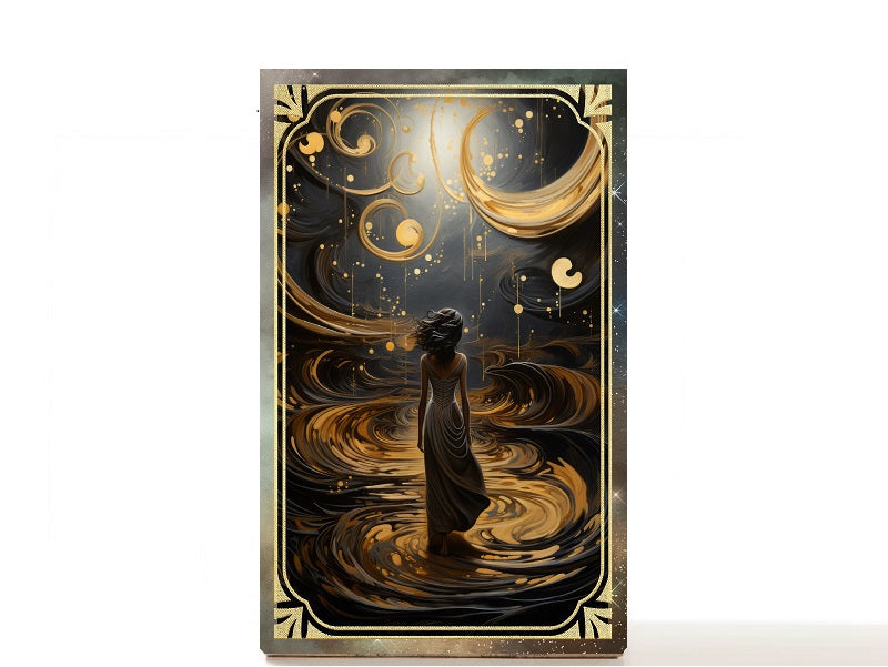 Daughter of the Moon Goddess magnetic personalized makeup palette for single eyeshadow pans. Maggie