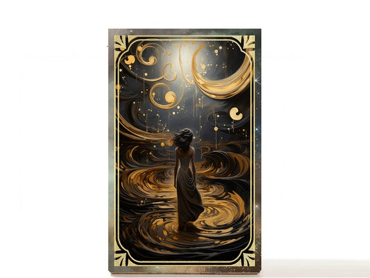 Daughter of the Moon Goddess magnetic personalized makeup palette for single eyeshadow pans. Maggie